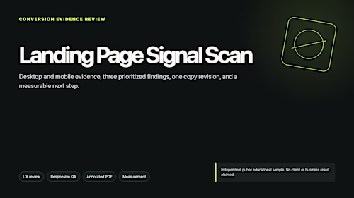 Signal Scan Review Framework