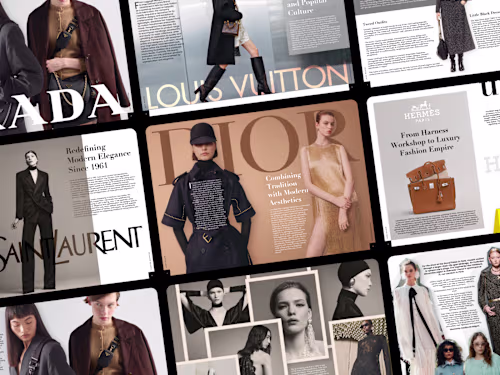 Luxury Fashion Lookbook & High-End