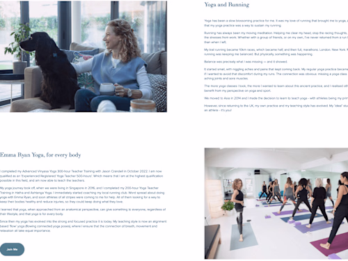 Yoga With a Unique Voice | Site Copy