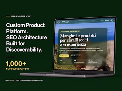 Toscanzoo — Custom product E-Commerce platform 