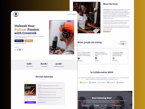 Podcast Landing Page