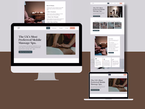 Mobile Spa Relax Web Development