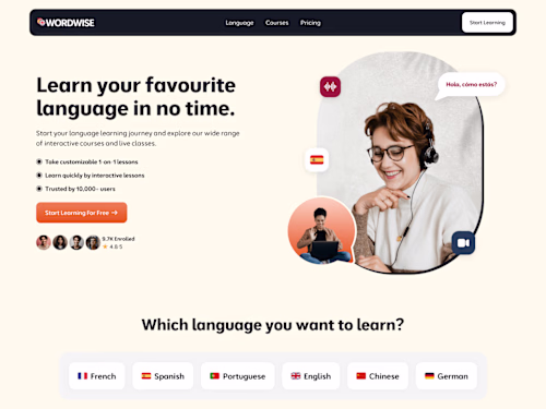 WordWise - FRAMER LANDING PAGE