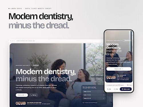 Lumora Dental: Next.js clinic site with online booking