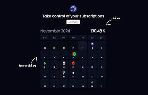 Subscription Tracker MVP