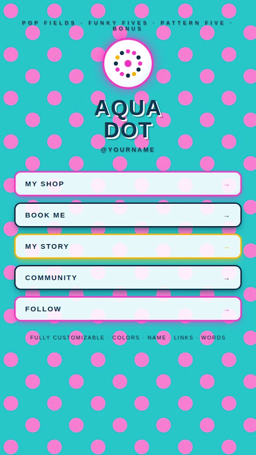 Aqua Dot — Link-in-Bio Example (Static)