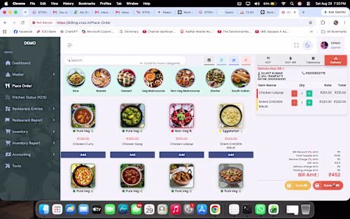 Restaurant POS & Billing Management