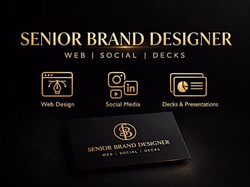 Senior Brand Designer - Modern Minimalist Logo & Brand 