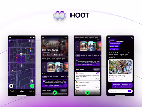 Hoot App - Designing a world that feels small and friendly