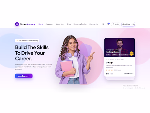 Elevate Academy
Full Kajabi-connected online academy