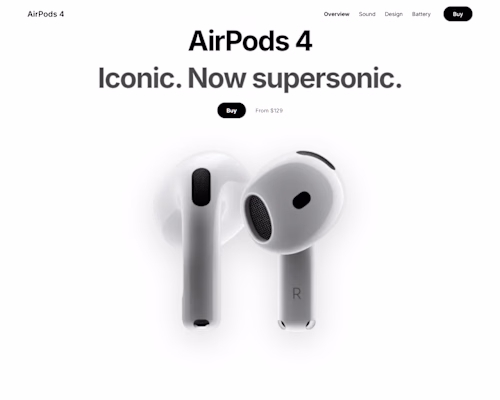 AirPods 4 — Apple-Inspired Product