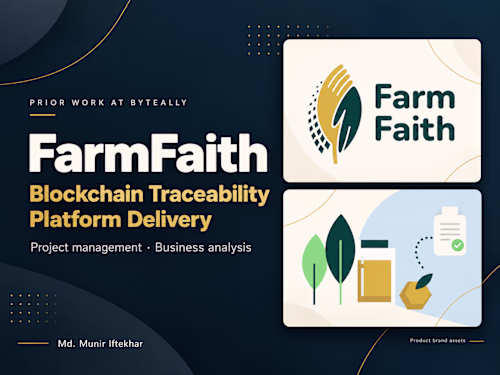 FarmFaith | Blockchain Traceability Platform Delivery