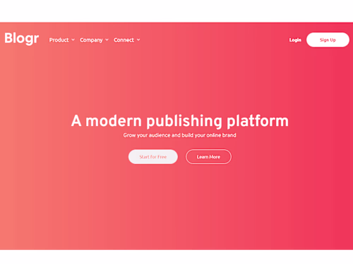 Blogr Page