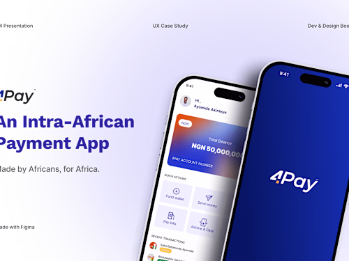 Fintech App Design - 4Pay app