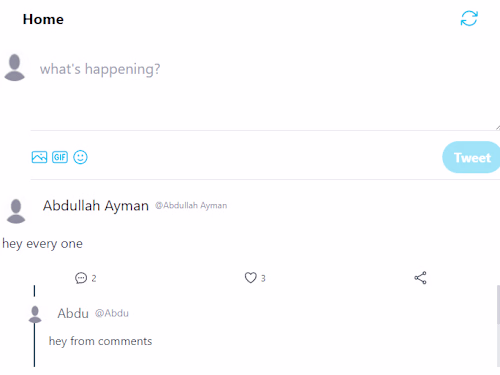 Twitter clone