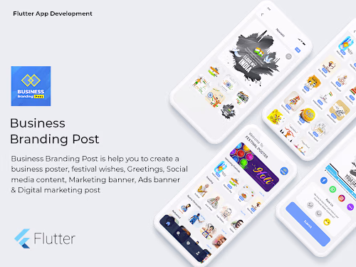 Business Brand Post Maker in Flutter