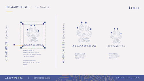 Logo design and Guidelines for APAPAWCHOS a Riviera Maya bas...