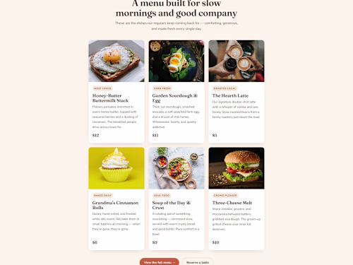 Hearth & Honey — Neighborhood