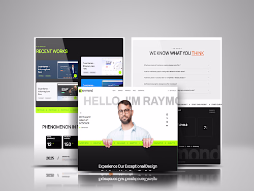Raymond Portfolio Website Design