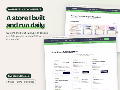 Growtoria: WooCommerce Store I Built and Run