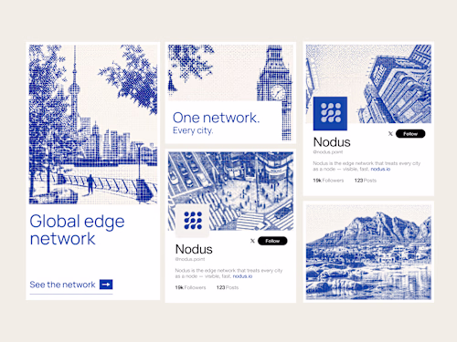 Nodus — Brand System and Framer Dev for a Global Edge Network