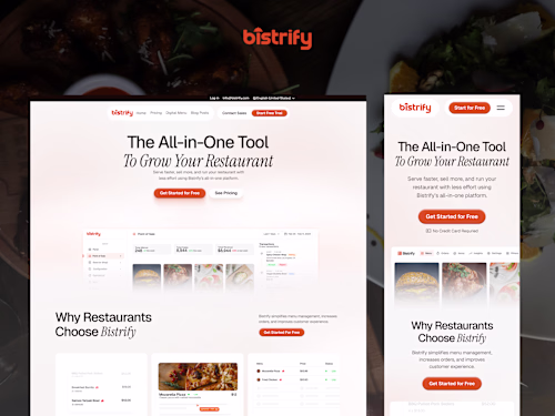 Bistrify Product Marketing Website Development