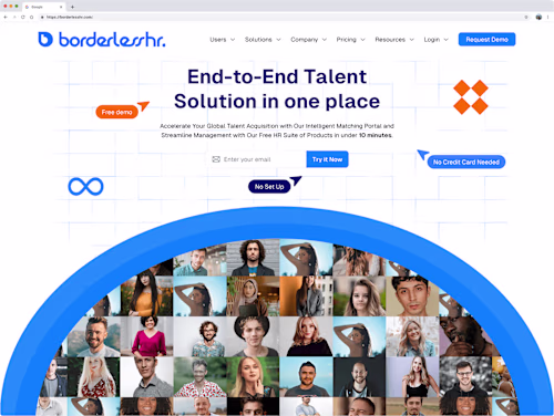 Redesign of Borderlesshr Landing Page :: Behance