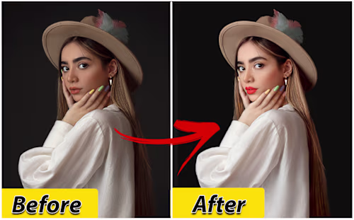 model edit in Photoshop in beautiful way on Behance