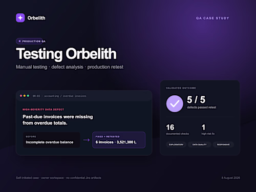 Manual QA testing of a multi-tenant CRM SaaS