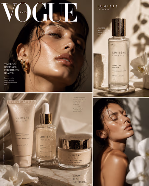 Luxury Perfume Campaign: Editorial-style perfume