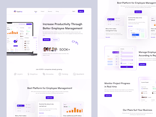 Employee Management Landing Page