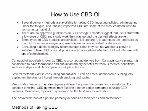 How to Use CBD Oil.docx