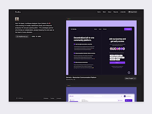 Femola Portfolio - Figma to Framer Development