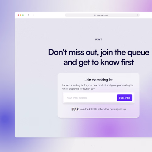 Don't miss out, join the queue and get to know first