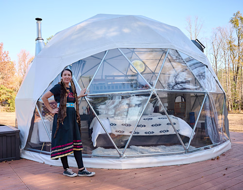 Airbnb Academy - Eva Welsh's Glamping Dome Portraits