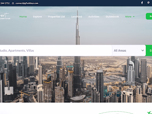 Komfort Holiday Homes Website