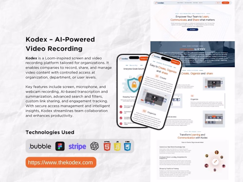 Kodex - AI Powered Video Recording & Sharing