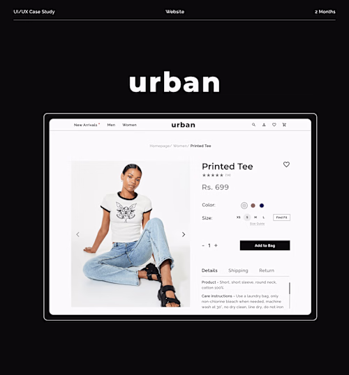 Fashion Website - Web Design