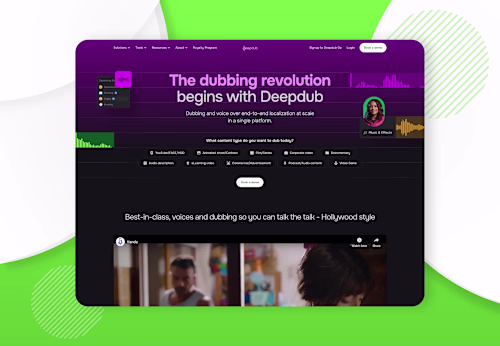 Deepdub is an AI-powered dubbing