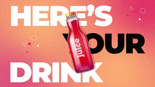 Here’s your drink