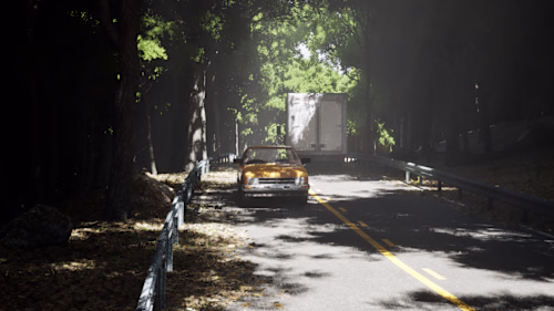 Cinematic Forest Highway Environment | Unreal Engine 5