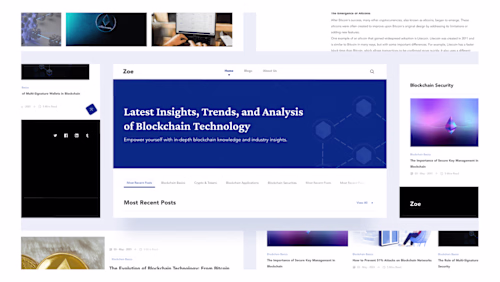 Blockchain Blog Website