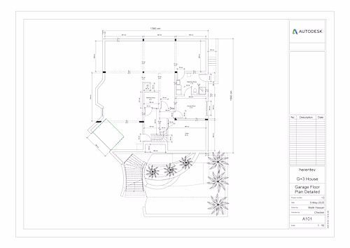 G+3 House Design with basement 