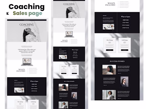 Kajabi Coaching Sales Page 
