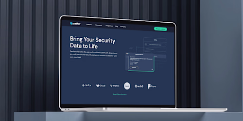 Panther - Website Design for SIEM Platform