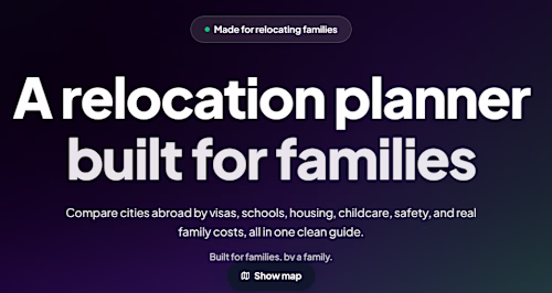 A relocation planner built for families
Compare