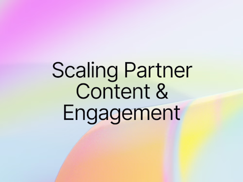 Experience-Led Content System for Partner Engagement