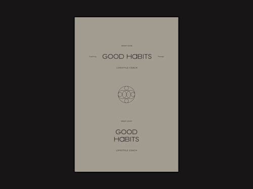 Good Habits - Design Intensive Brand Identity