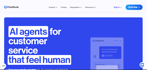 ChatNode.ai | AI-powered Support Chatbot