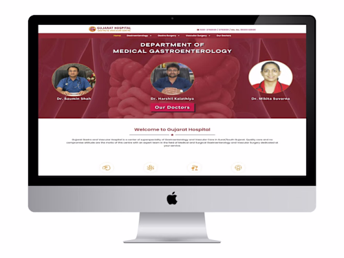 Hospital Website with Content